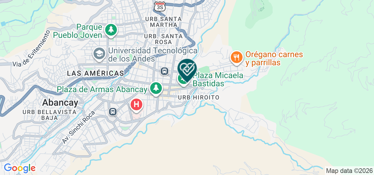 Mapa de Policlinico Fernandez Abancay