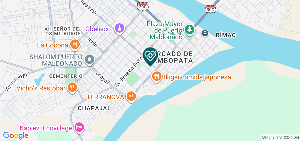 Mapa de Consultorio de Diagnostico Especializado Natal E.I.R.L
