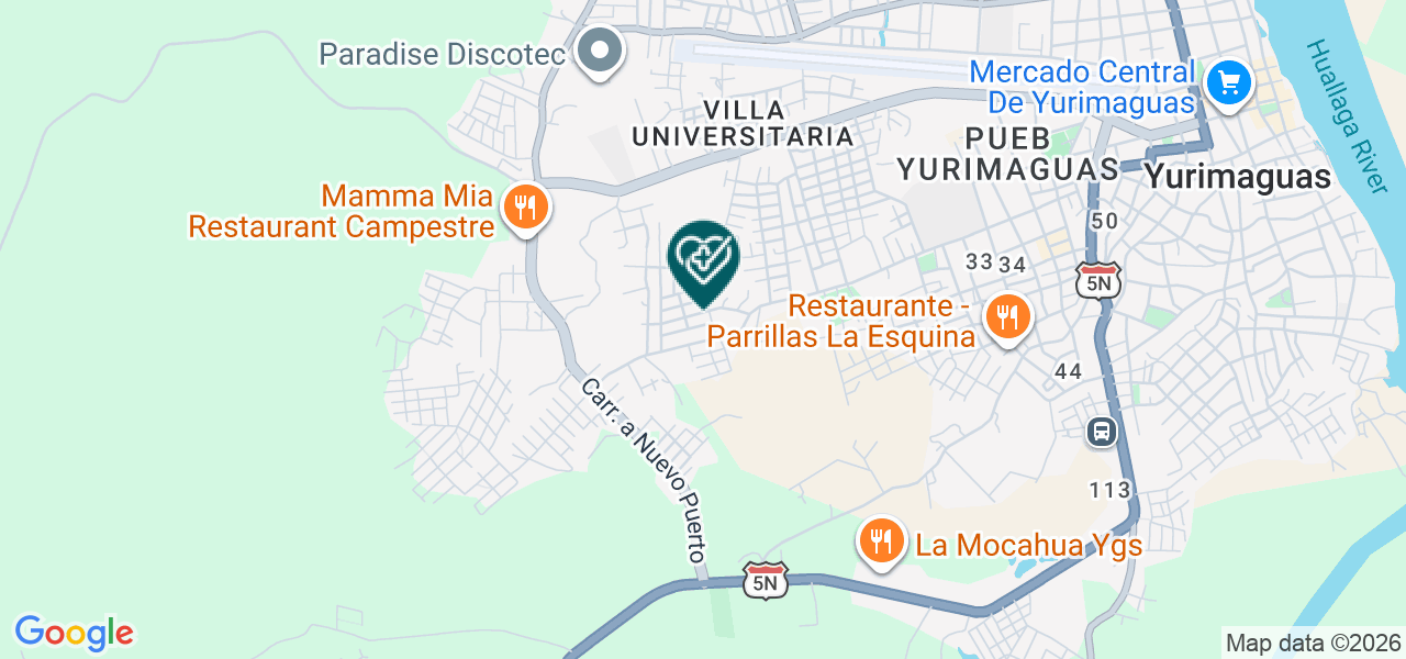 Mapa de Clinica Traumatologica Aguamiro
