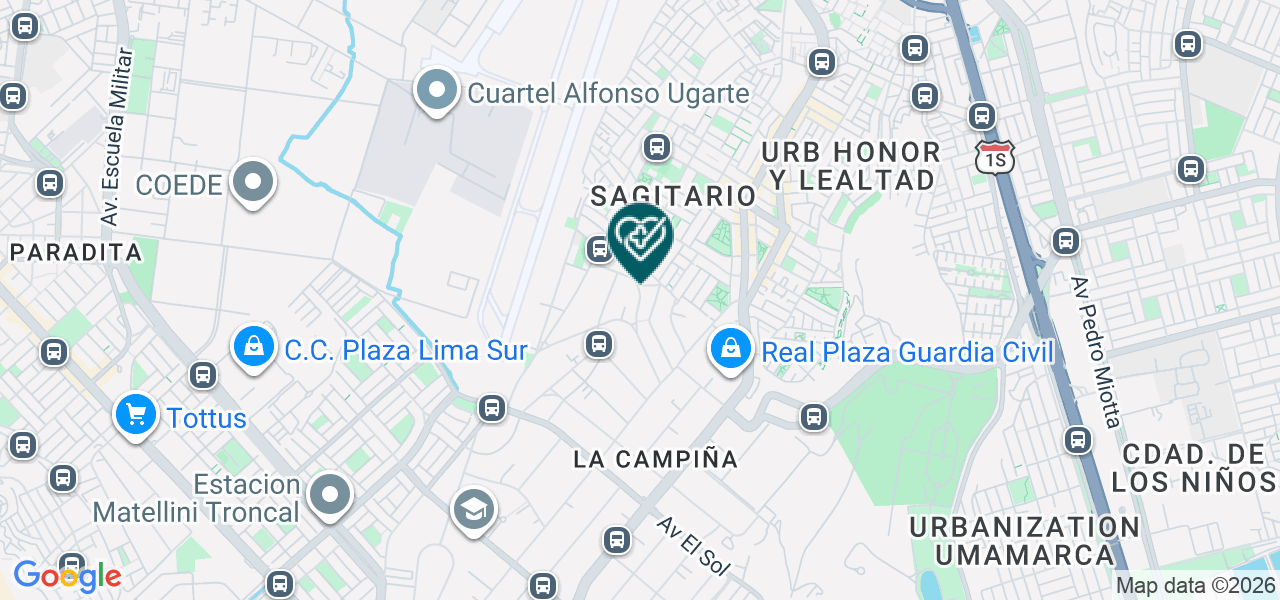 Mapa de Servimedic Servicios Médicos