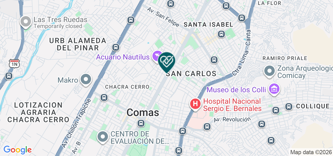 Mapa de Cd Limamedic Peru S.A.C