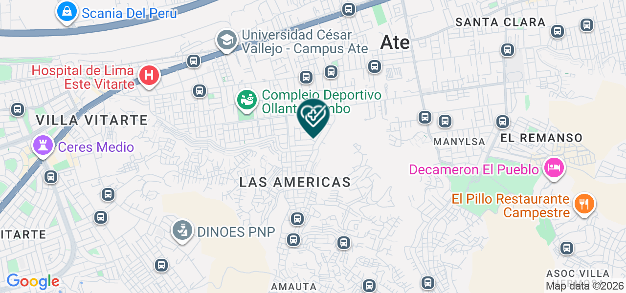 Mapa de Servimedic Chavarria