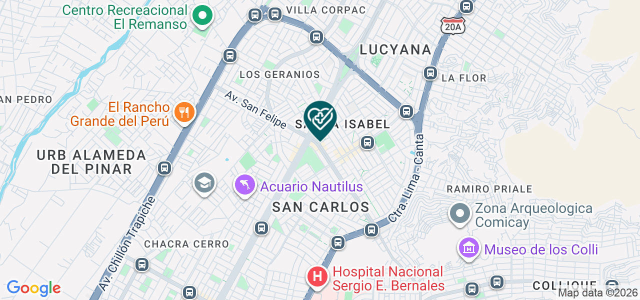 Mapa de Consultorio Dental Millones
