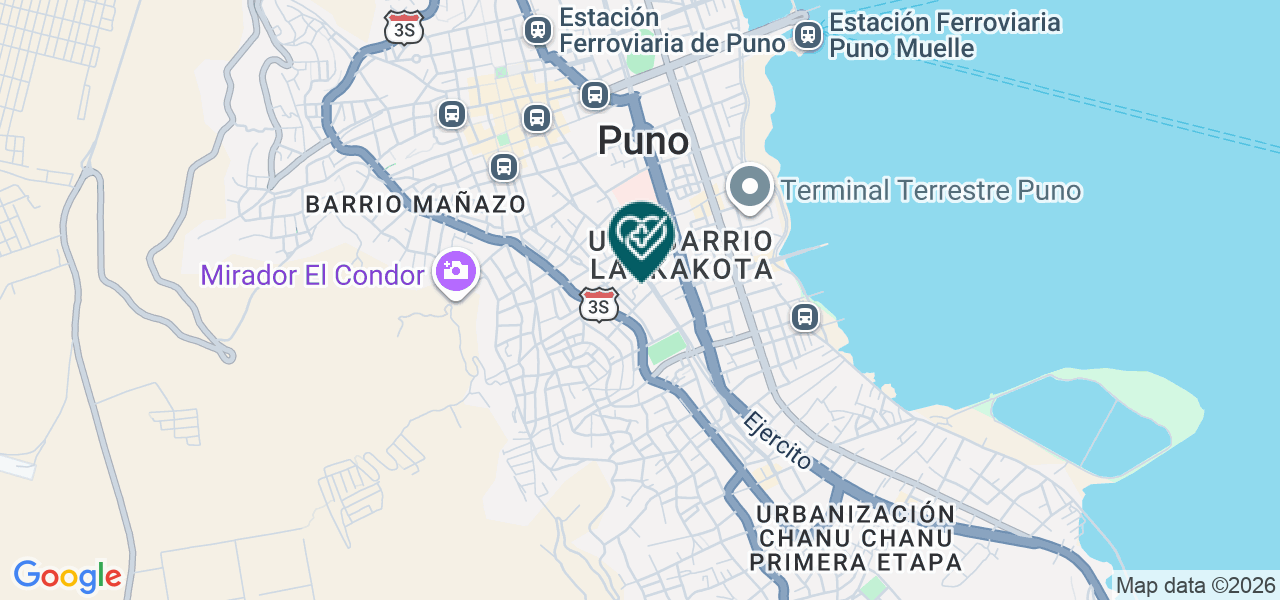 Mapa de Centro Medico los Angeles Moquegua SAC
