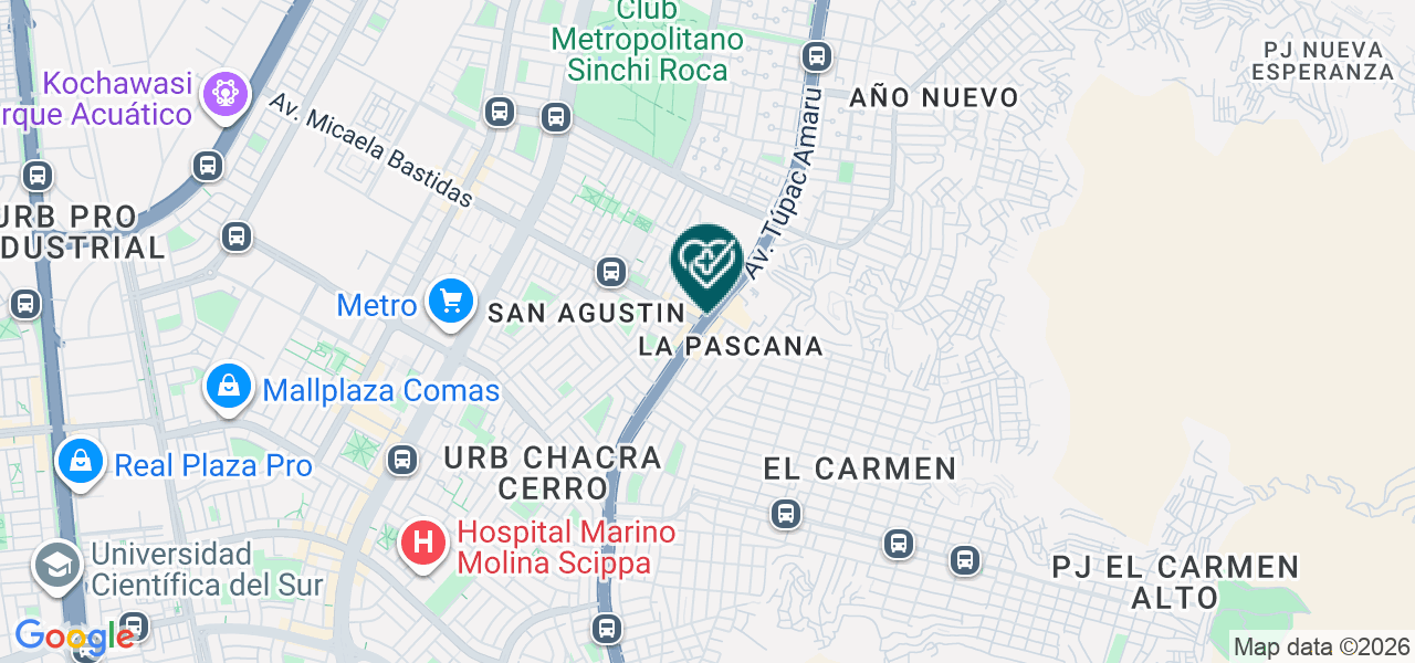 Mapa de Consultorio Dental Victor Hugo