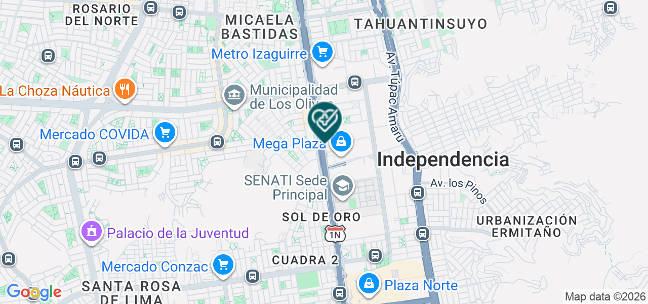 Mapa de Lcf Orthodent SAC