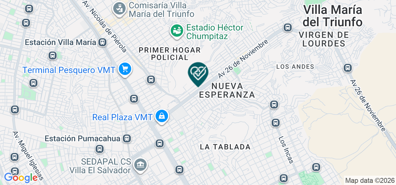 Mapa de Unidad de Vision Maria Divina Luz Vmt