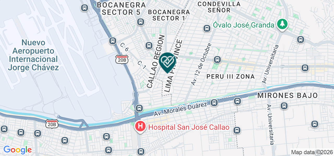 Mapa de Casa de la Juventud