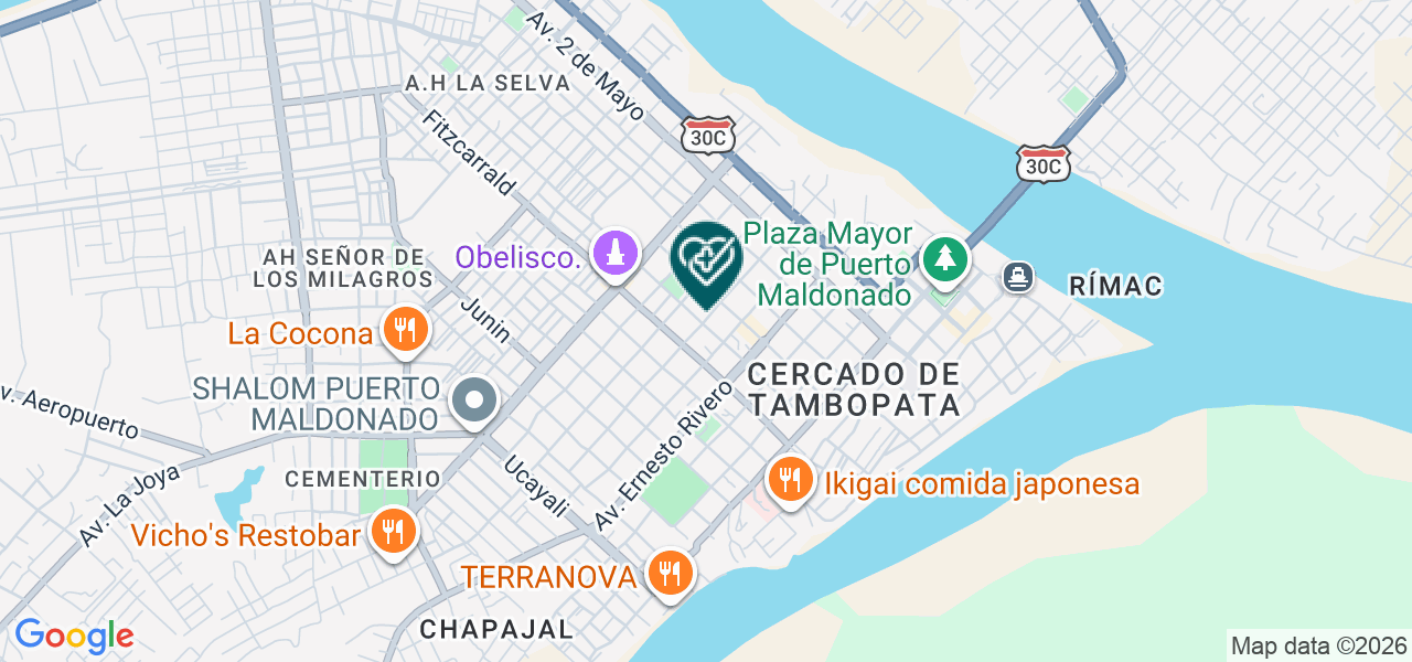 Mapa de Centro Medico Manos Solidaria SAC