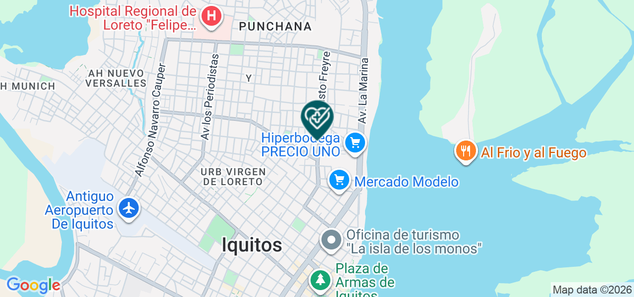 Mapa de Consultorio Medico Obstetrico Virgen de la Puerta