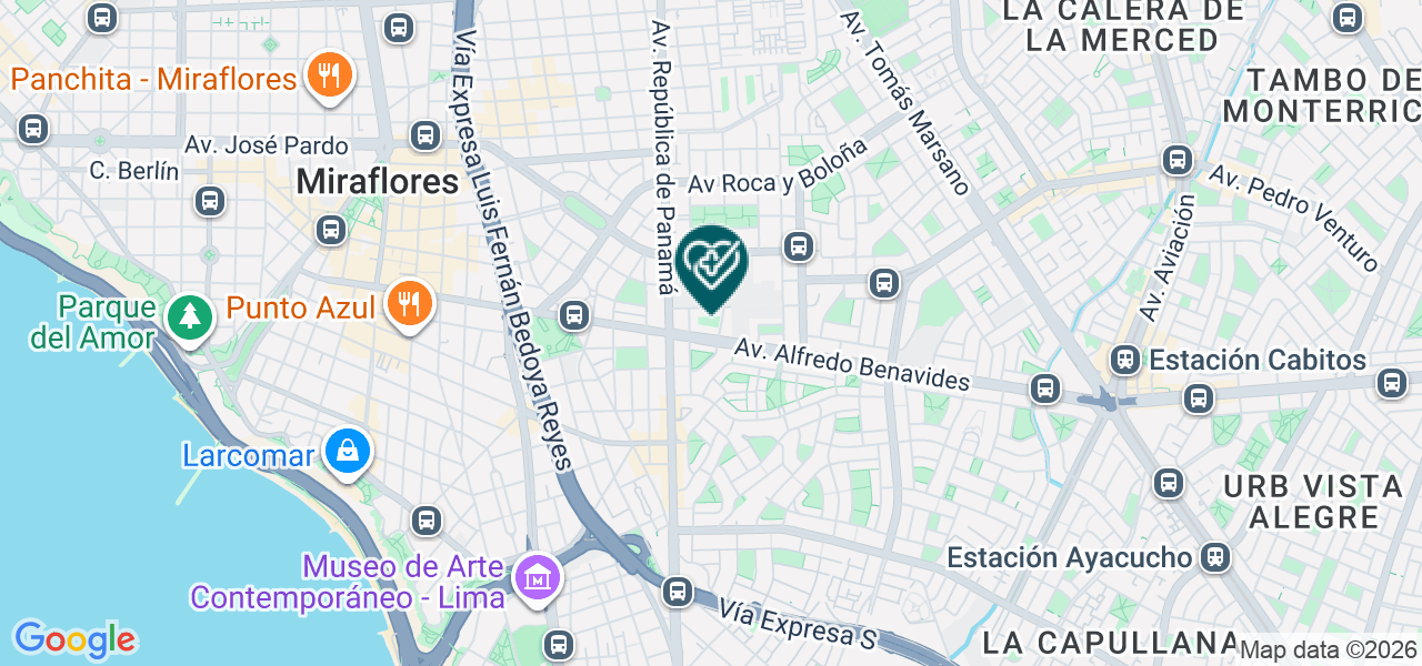 Mapa de The Dental Clinic & Gt Concept Asociados