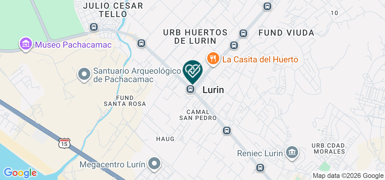Mapa de Odontosur Lurín