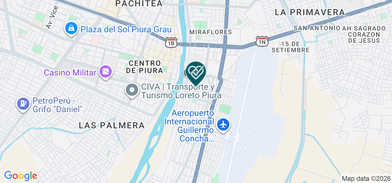 Mapa de Dental Care Norte E.I.R.L - Piura