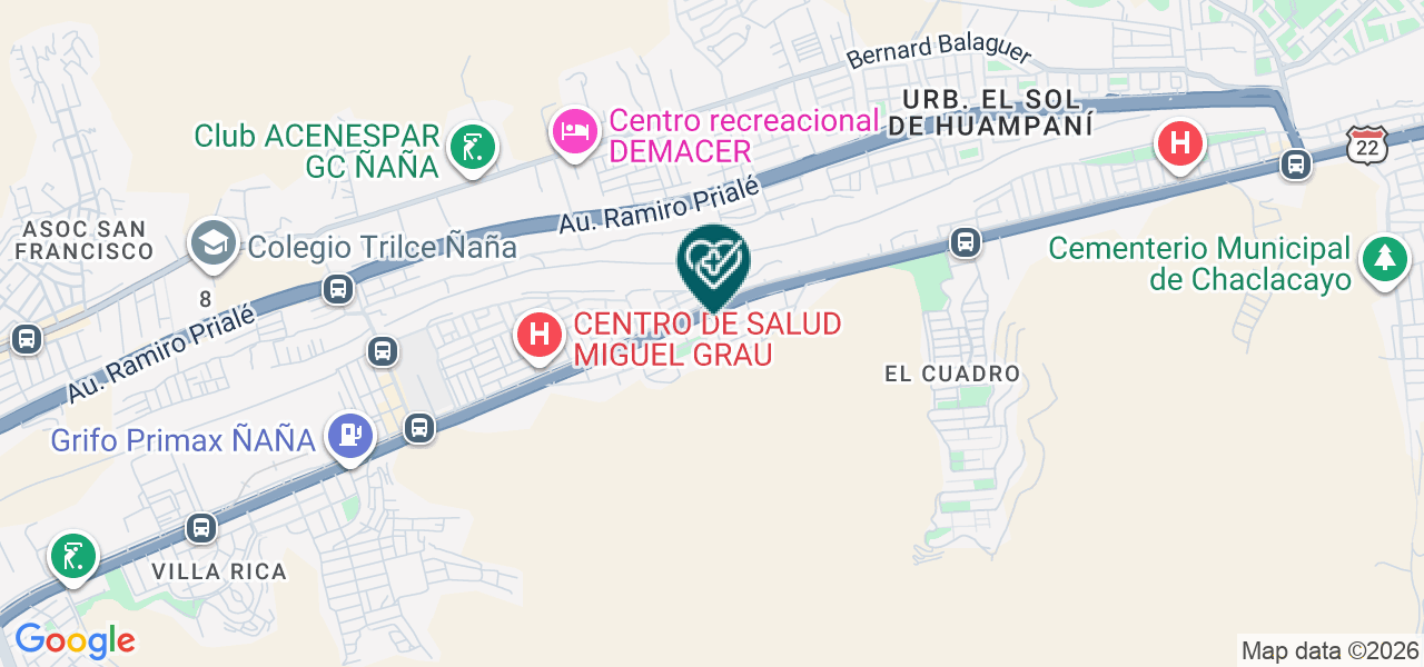 Mapa de Consultorio Dr. José Cano Navarro