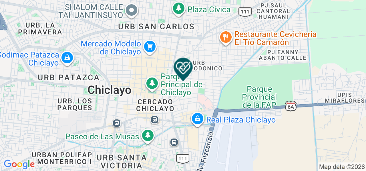 Mapa de Consultorio Medico Santa Clara