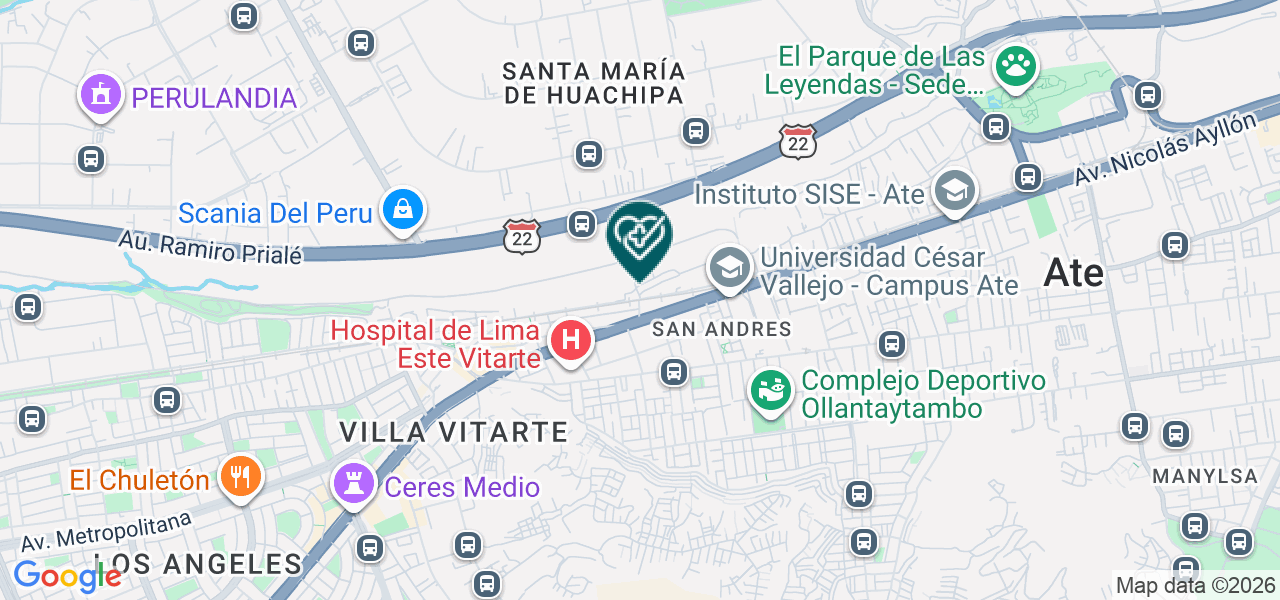 Mapa de Clinica Sanicen
