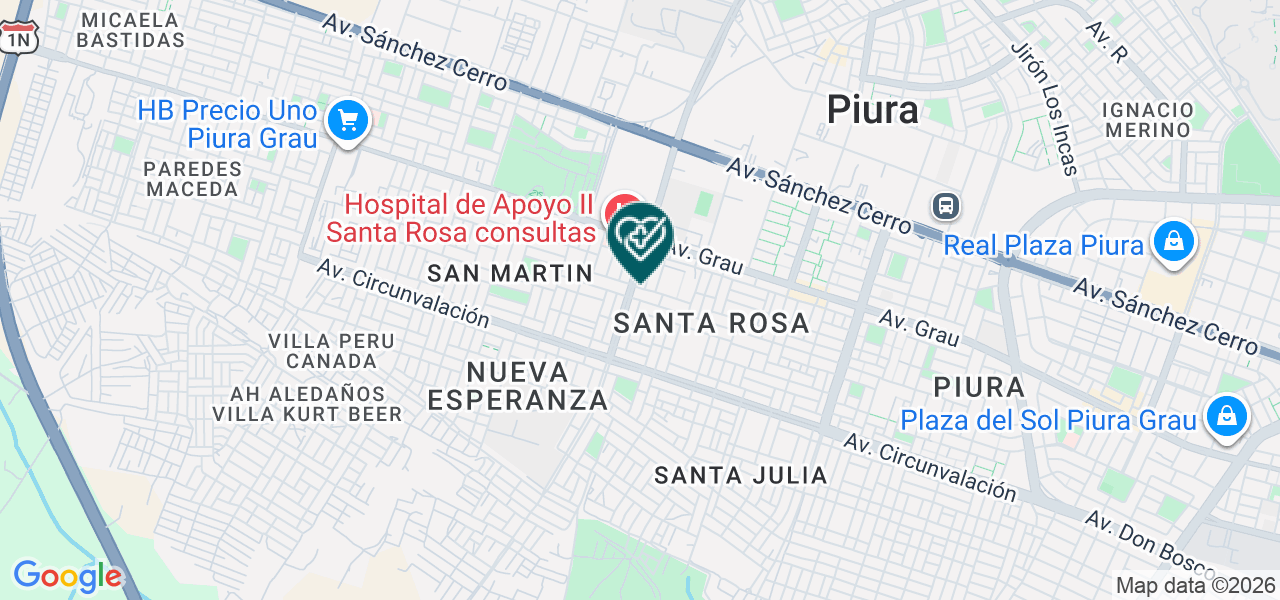 Mapa de Centro Medico Asistencial y Ocupacional Ramazzini SCRL