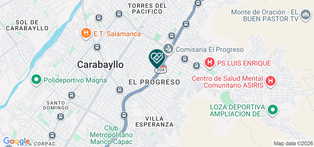 Mapa de Consultorio Medico Rudy Gonzaga
