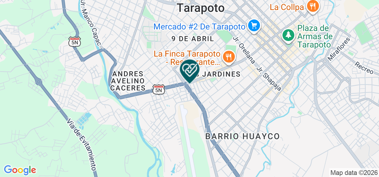 Mapa de Consultorio Medico Santa Fe