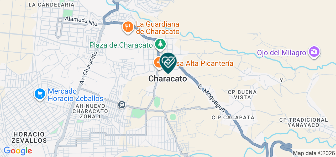 Mapa de Consultorio Dental Characato Salud