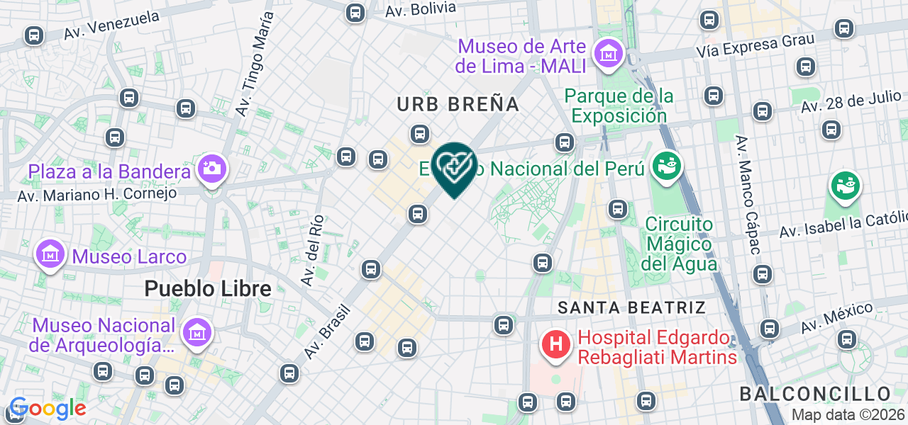 Mapa de Consultorio Odontologico Dr Chardy