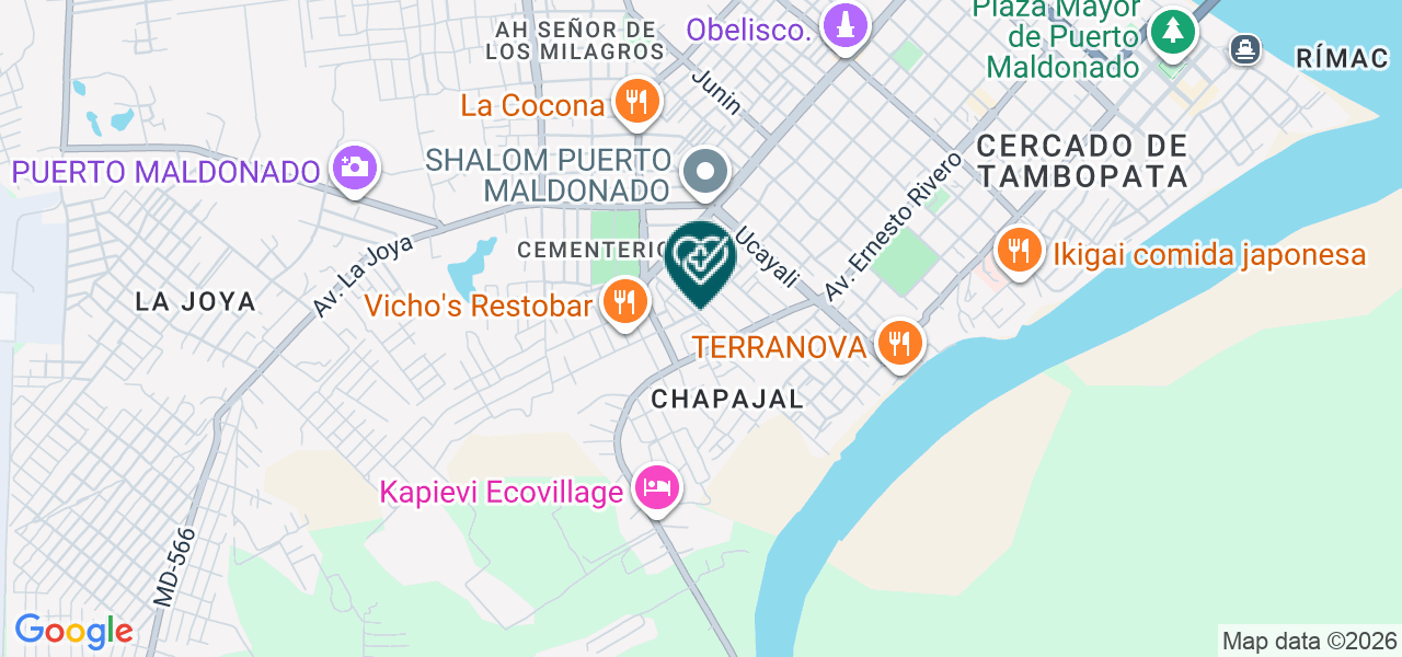 Mapa de Consultorio Medico Dr Yucra