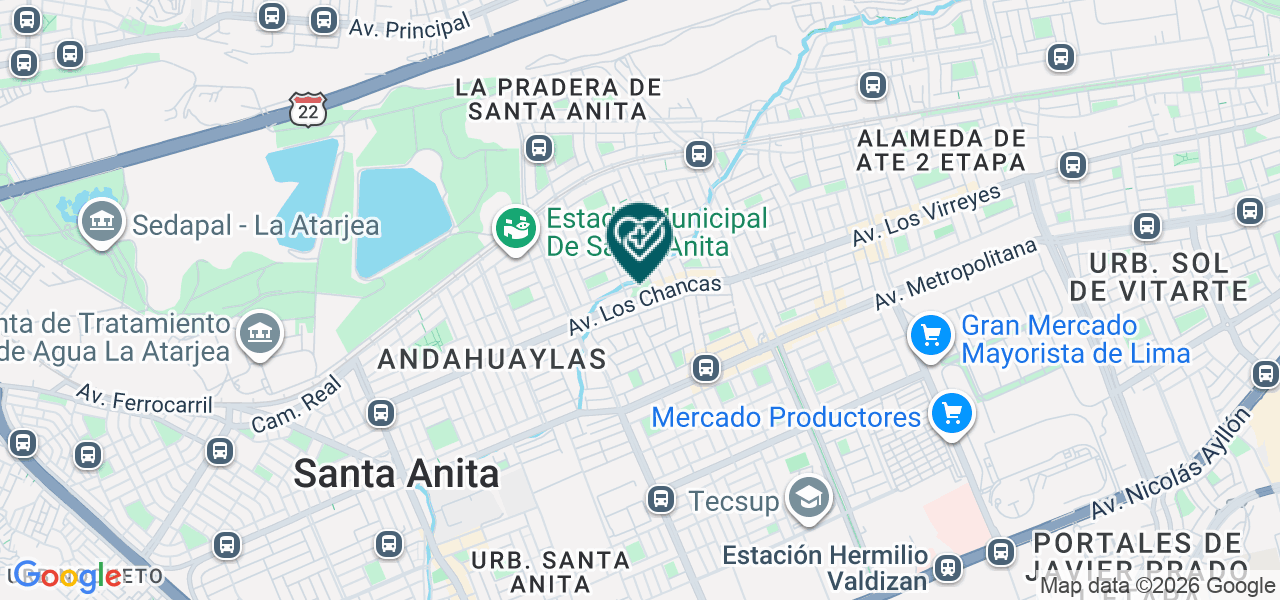 Mapa de Policlinico "dr. Christian