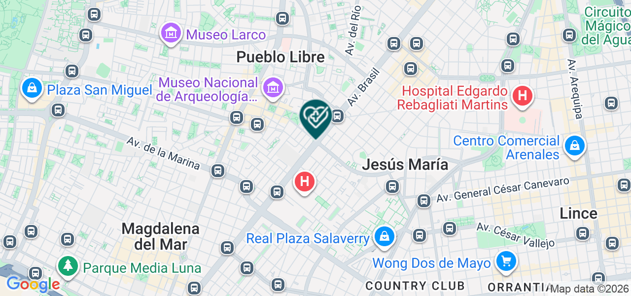 Mapa de Consultorio Medico San Juan