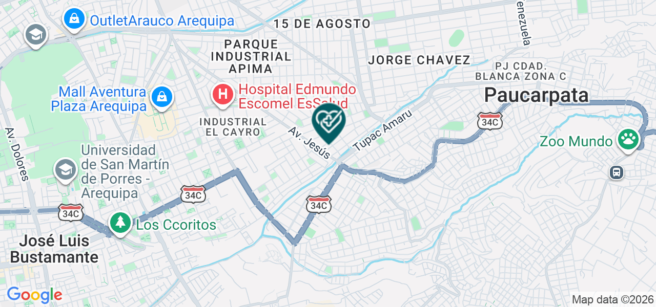 Mapa de Consultorio Dental Dentix