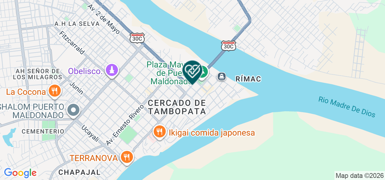 Mapa de Centro Optico Vision Clear J&s
