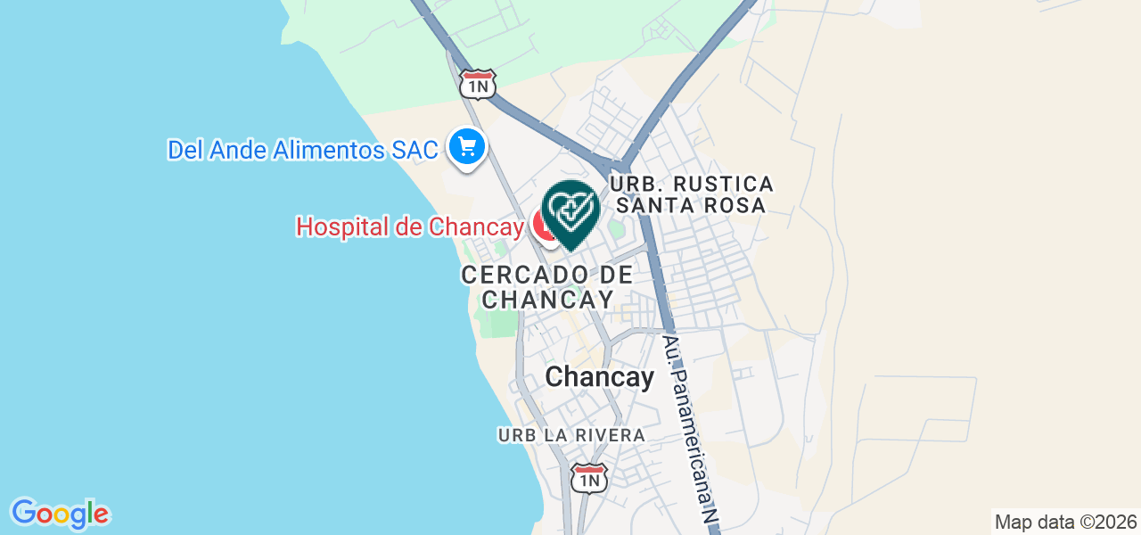 Mapa de Consultorio Medico Salud y Vida Dr Cesar William Diaz Gamarra