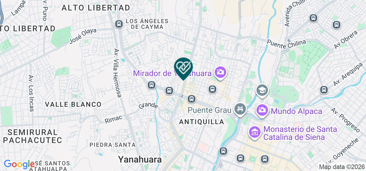 Mapa de Centro Optico Fernando Oviedo Cayma