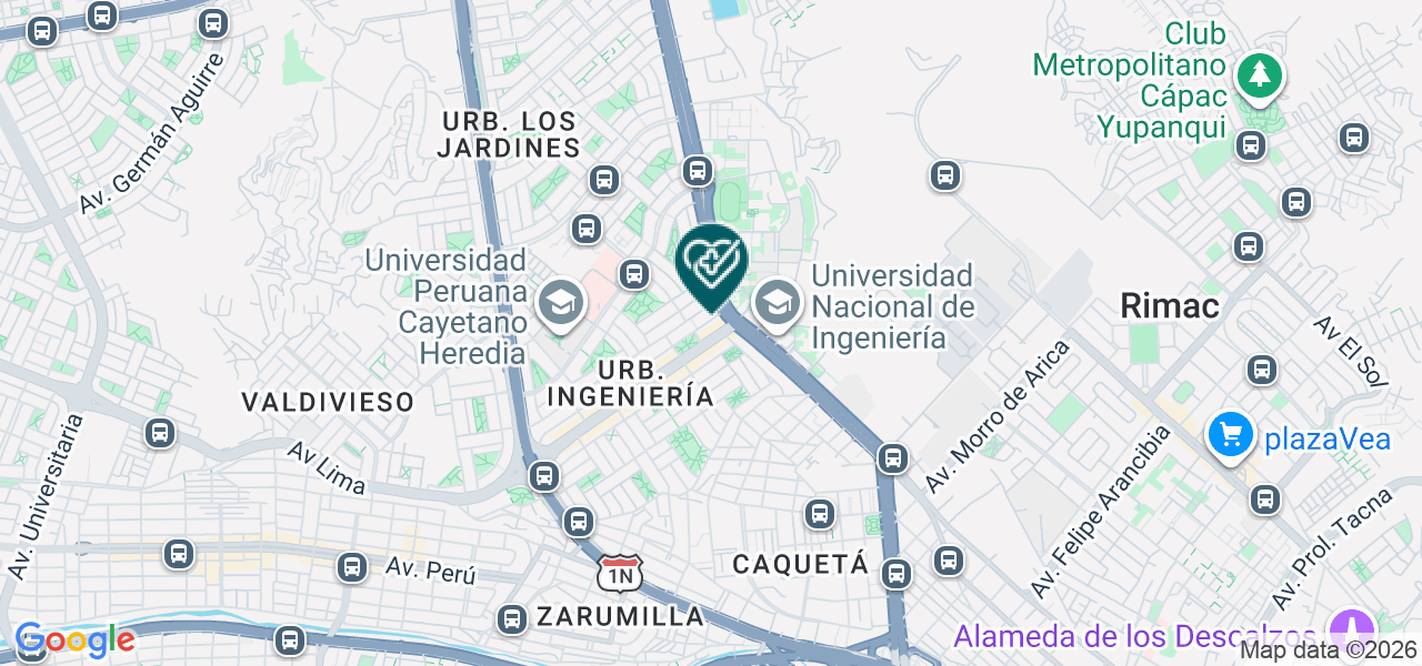Mapa de Sonrisa Segura San Martin de Porres