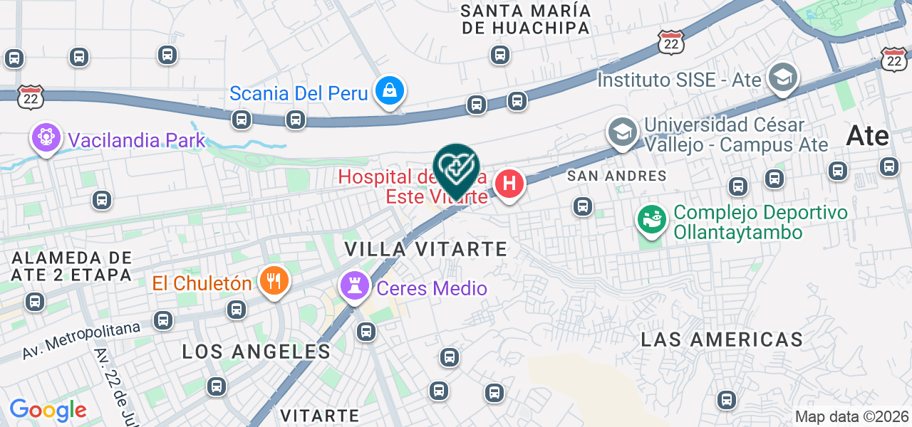 Mapa de Consultorio Obstetrico Mi Primer Latido