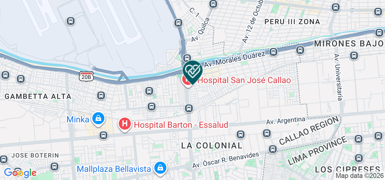 Mapa de Policlinico Señor Cautivo