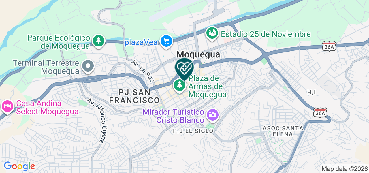 Mapa de Natclar - Moquegua