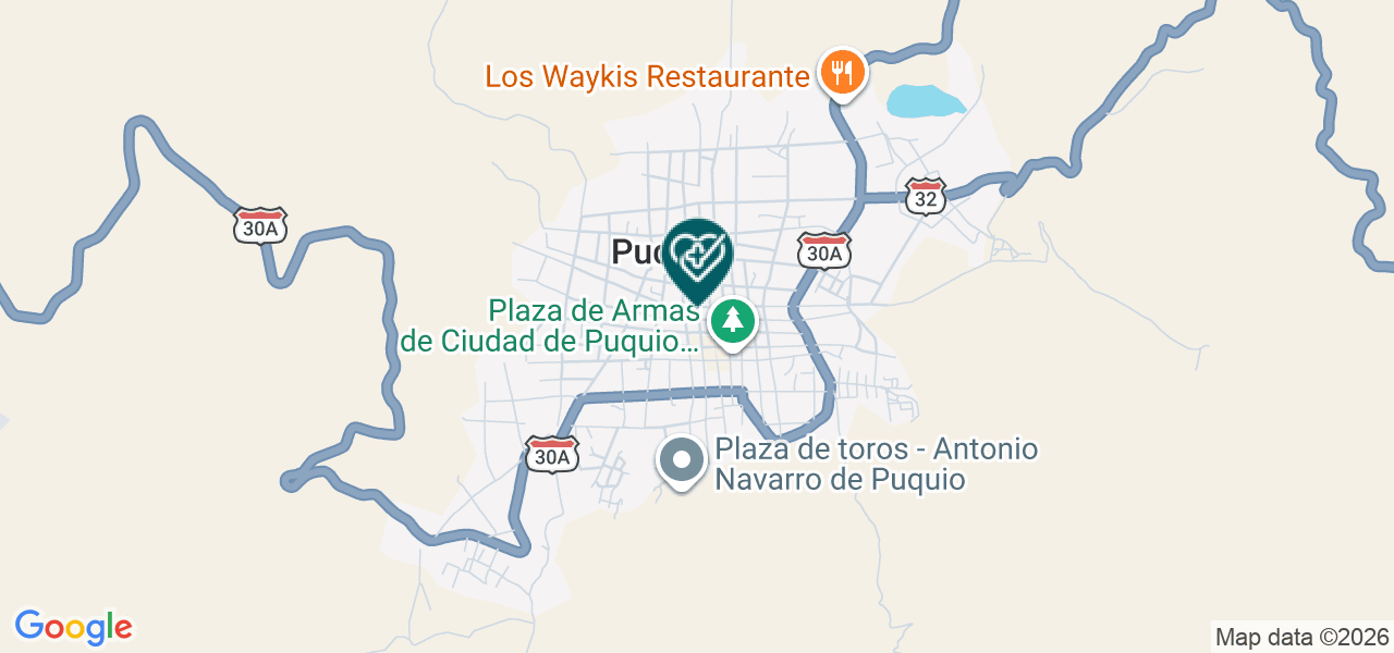 Mapa de Centro Medico Solidaridad Puquio