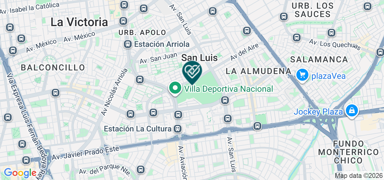Mapa de Consultorios Medicos San Luis