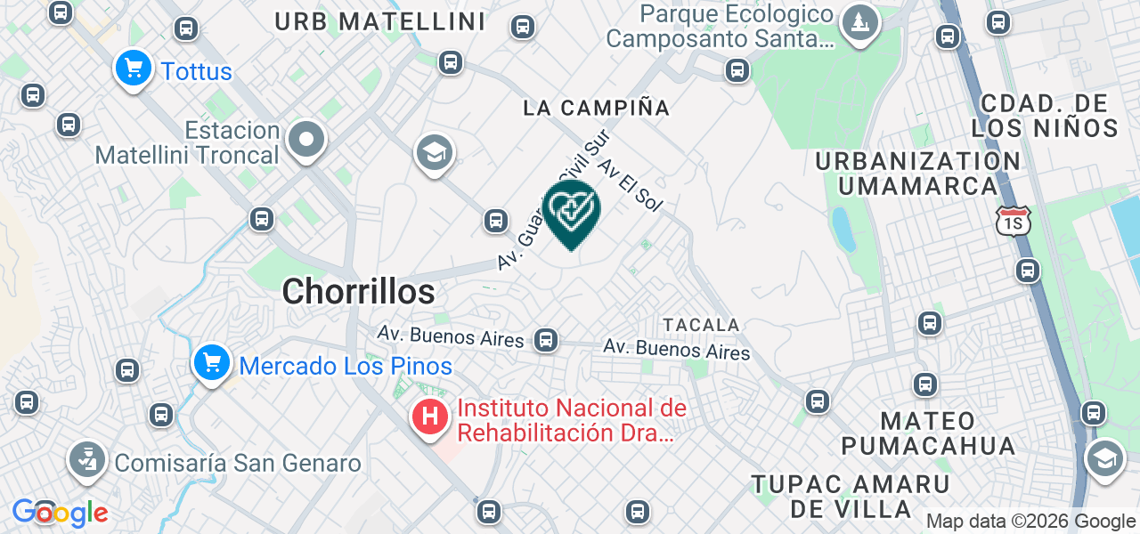 Mapa de Milagritos de Vida