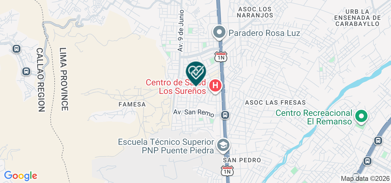 Mapa de Salud Norte, Consultorios Médicos