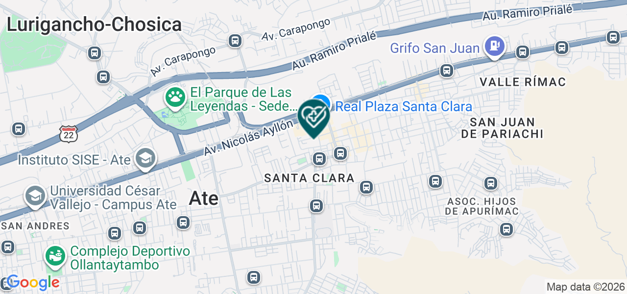 Mapa de Consultorio Odontológico Dra. Marlene Guizado