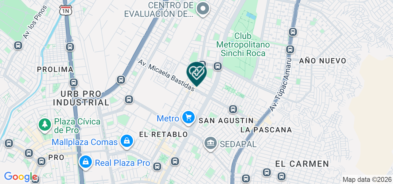 Mapa de Servicios Médicos Rapisalud