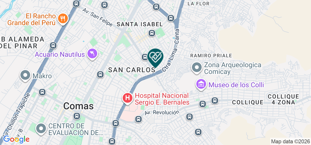 Mapa de Consultorio Urológico Gonzaga