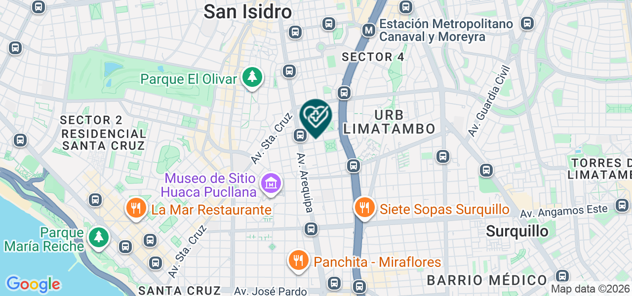 Mapa de Centro Médico Altasalud