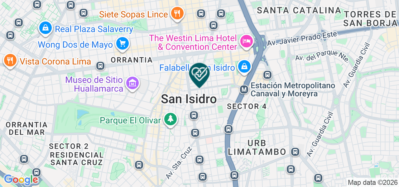 Mapa de Vital Salud Center