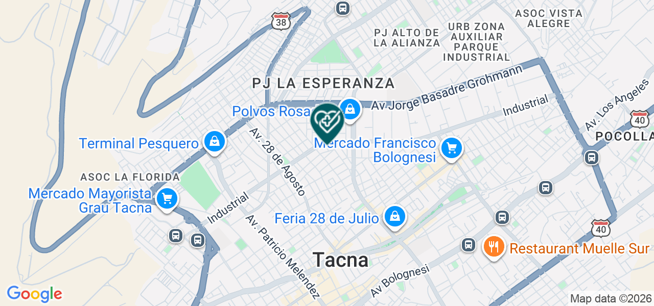 Mapa de Consultorio Obstetrico Luz Maria