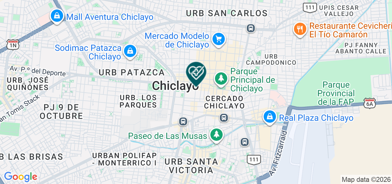 Mapa de Centro Medico Sta Rosa