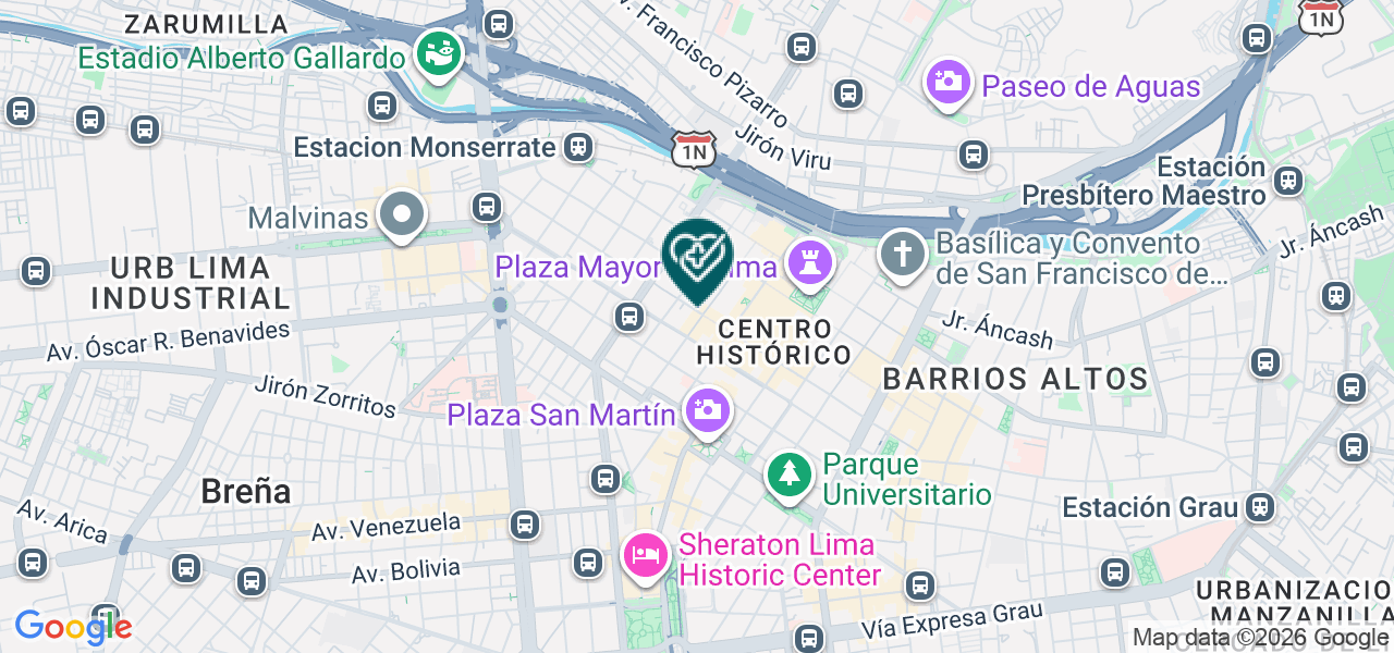 Mapa de Consultorio Dental y Laboratorio Dental Rodriguez