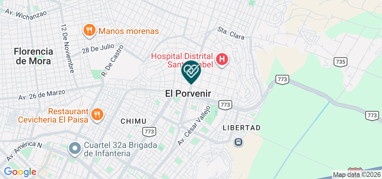 Mapa de Maternidad del Rosario
