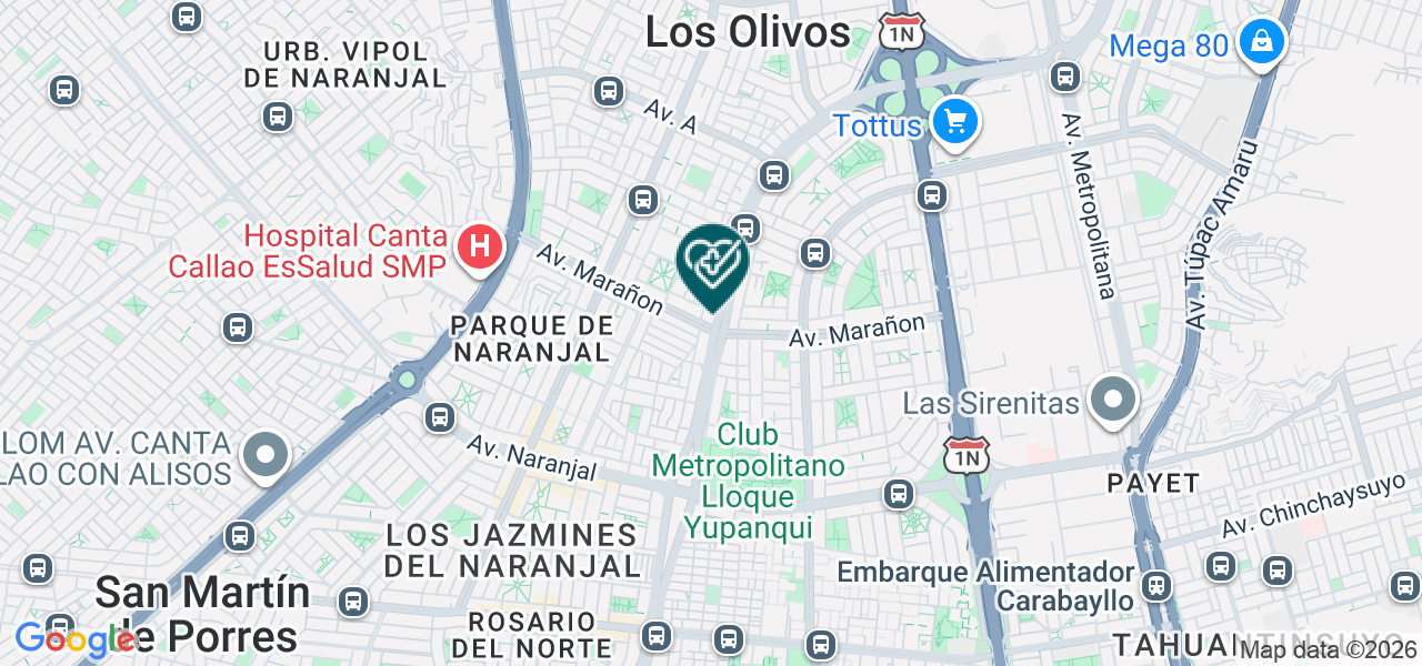 Mapa de Prevident